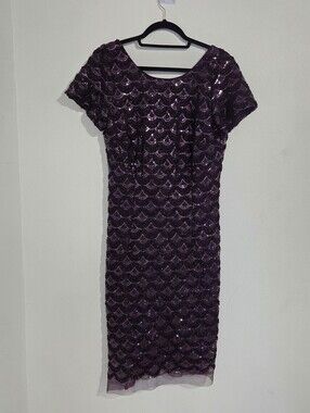 Sandra Darren Sequined Midi Dress